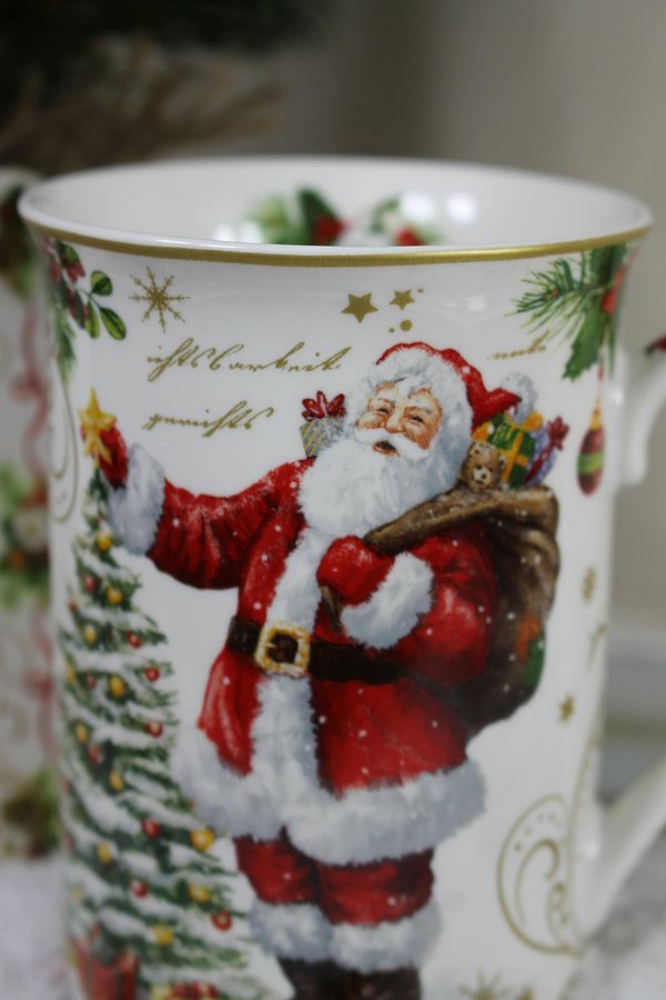 Easy Life Magic Christmas Tasse mit Löffel und Untersetzer