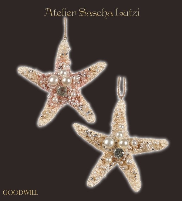 Jewel Pearl Starfish Ornament