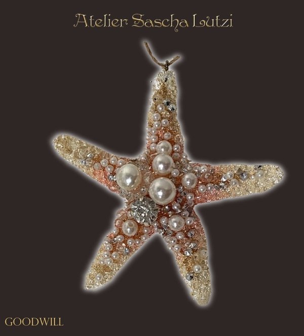 Jewel Pearl Starfish Ornament